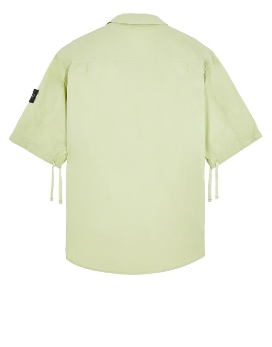 11003 STRETCH COTTON TELA 'PARACADUTE'_ GARMENT DYED LIGHT GREEN - 2