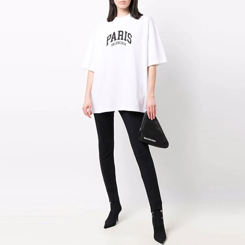 BALENCIAGA Men's Cities Paris T-shirt Medium Fit in White outlook