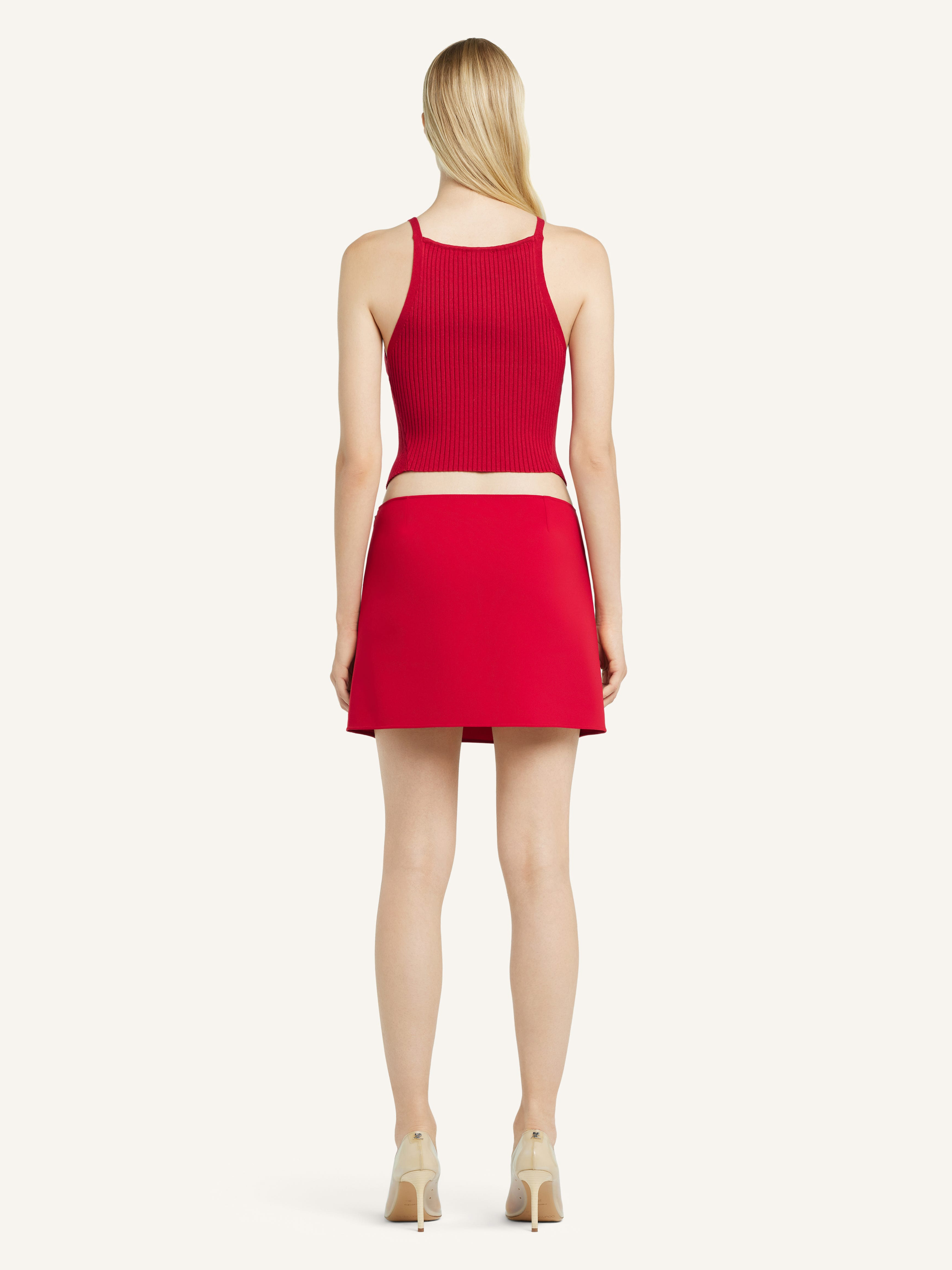 POINTY RIB KNIT TANK TOP - 4