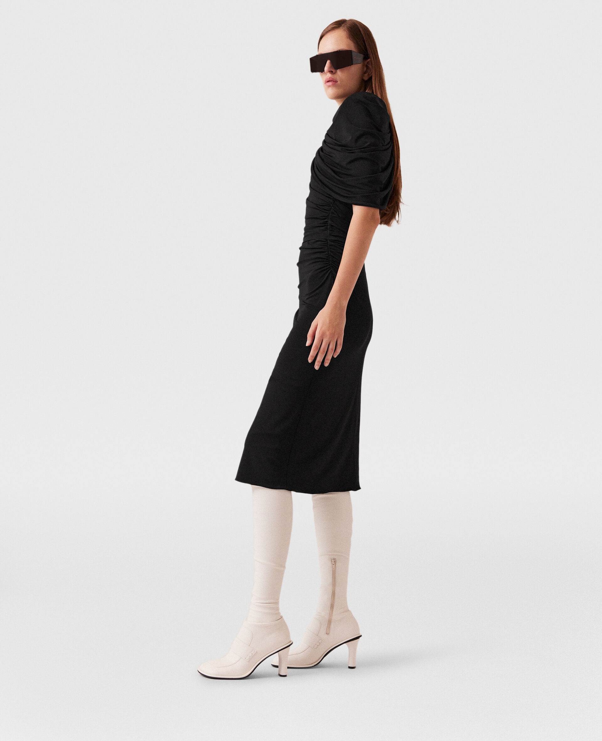 Wrap-Over Midi Dress - 3