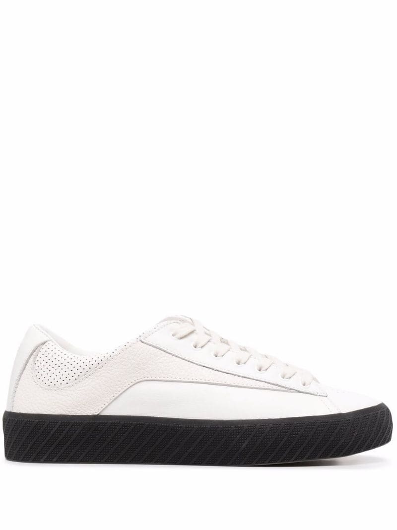 panelled low-top sneakers - 2