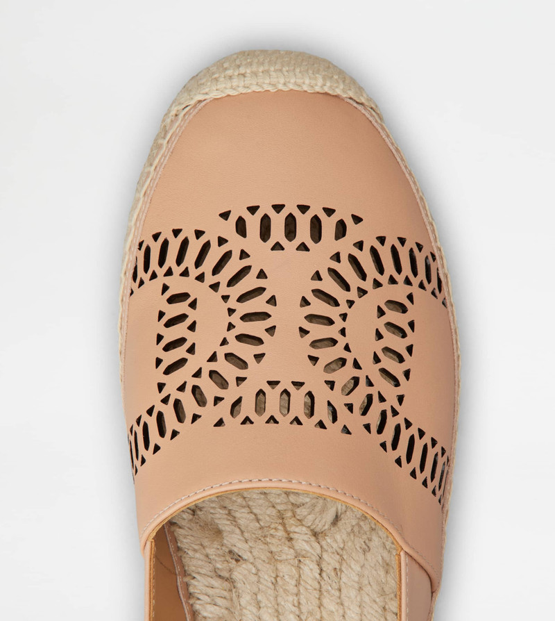 KATE SLIP-ONS IN LEATHER - PINK 4