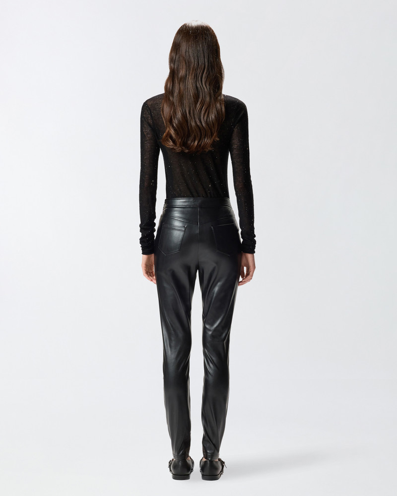STRETCH LEATHER-EFFECT LEGGINGS 4