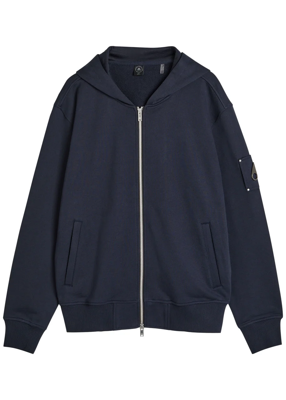 Moose Knuckles Hartsfield Zip-up Cotton Hooded Sweatshirt - 1