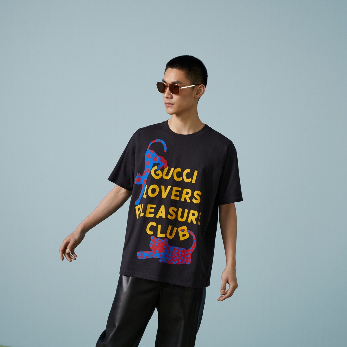 GUCCI Cotton jersey T-shirt with print | REVERSIBLE