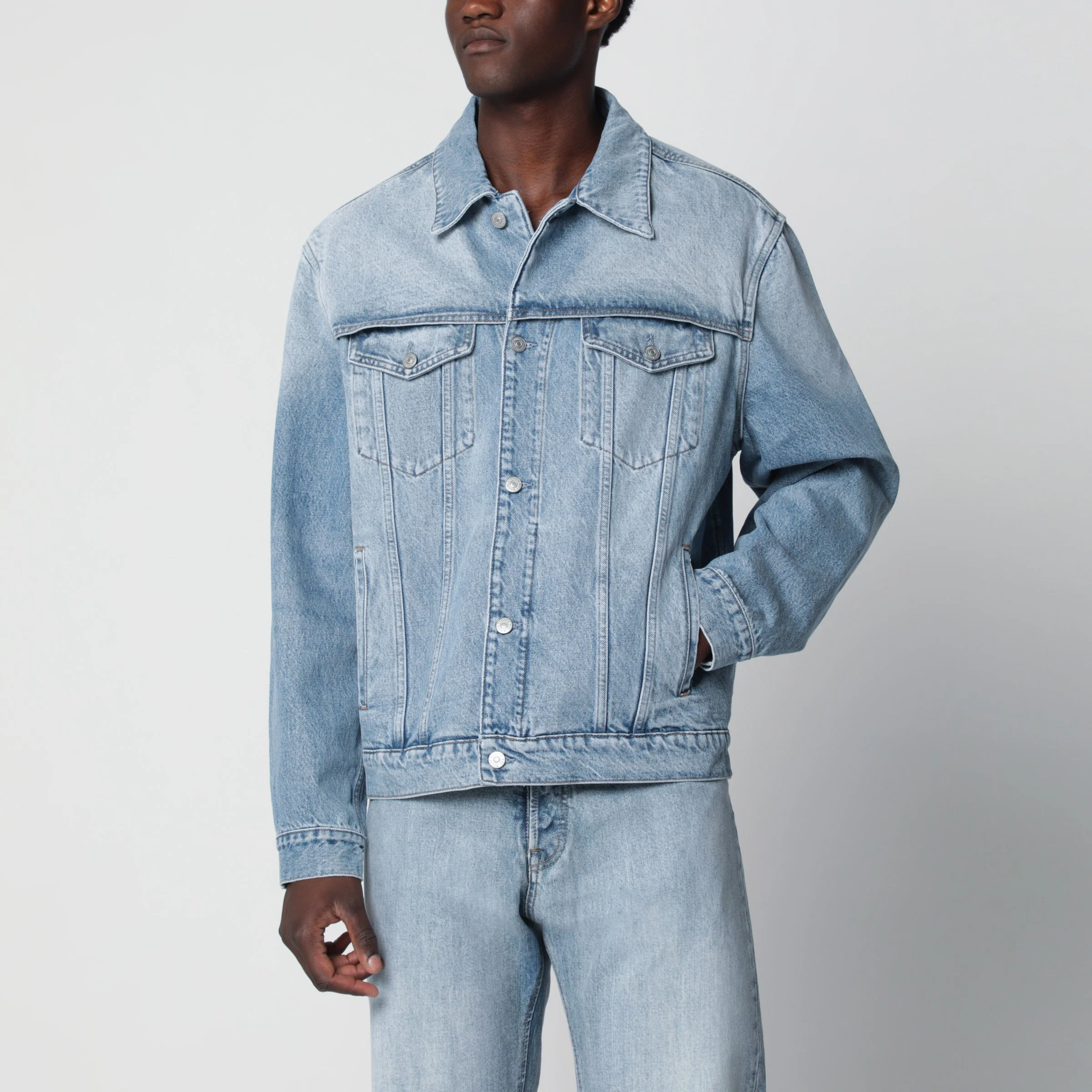 Light blue denim jacket - 1