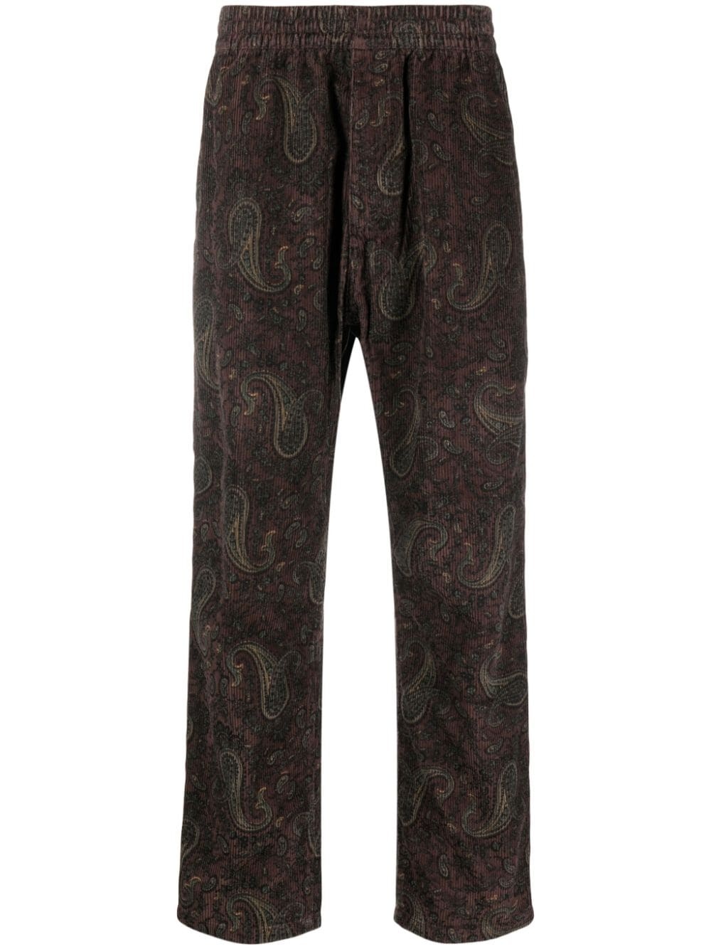 Flint paisley-print corduroy trousers - 1