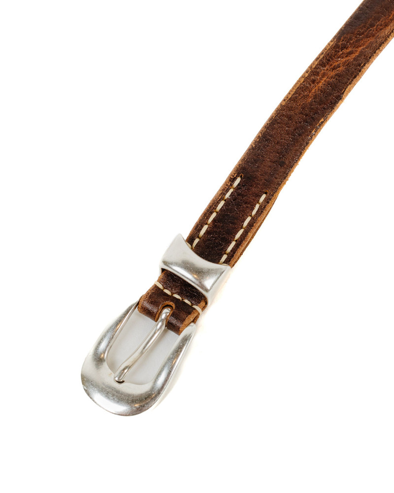 Our Legacy Belt 2CM Brown Leather outlook