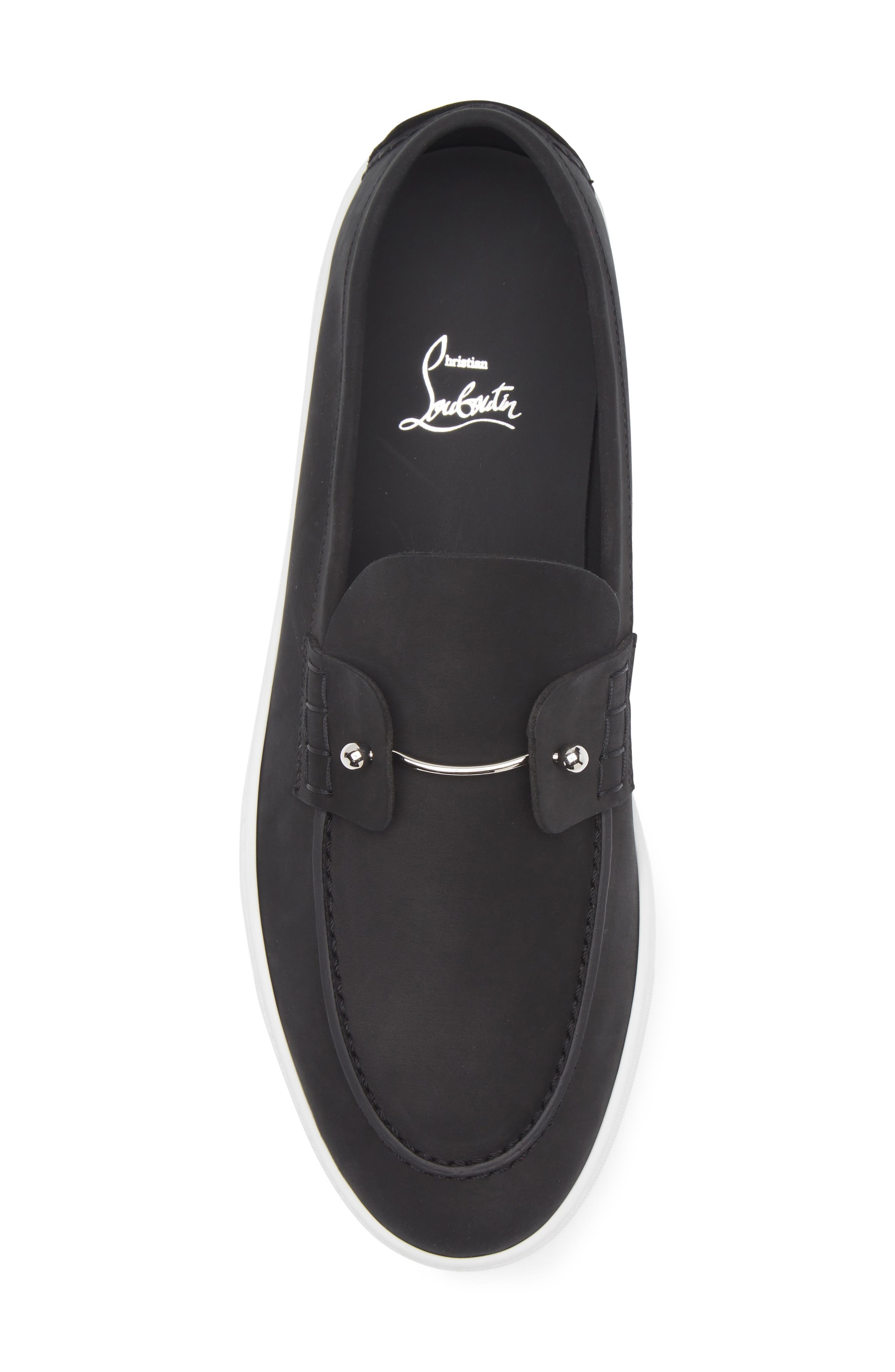 Christian Louboutin Chambeliboat Loafer in Black/Lin Black at Nordstrom - 5
