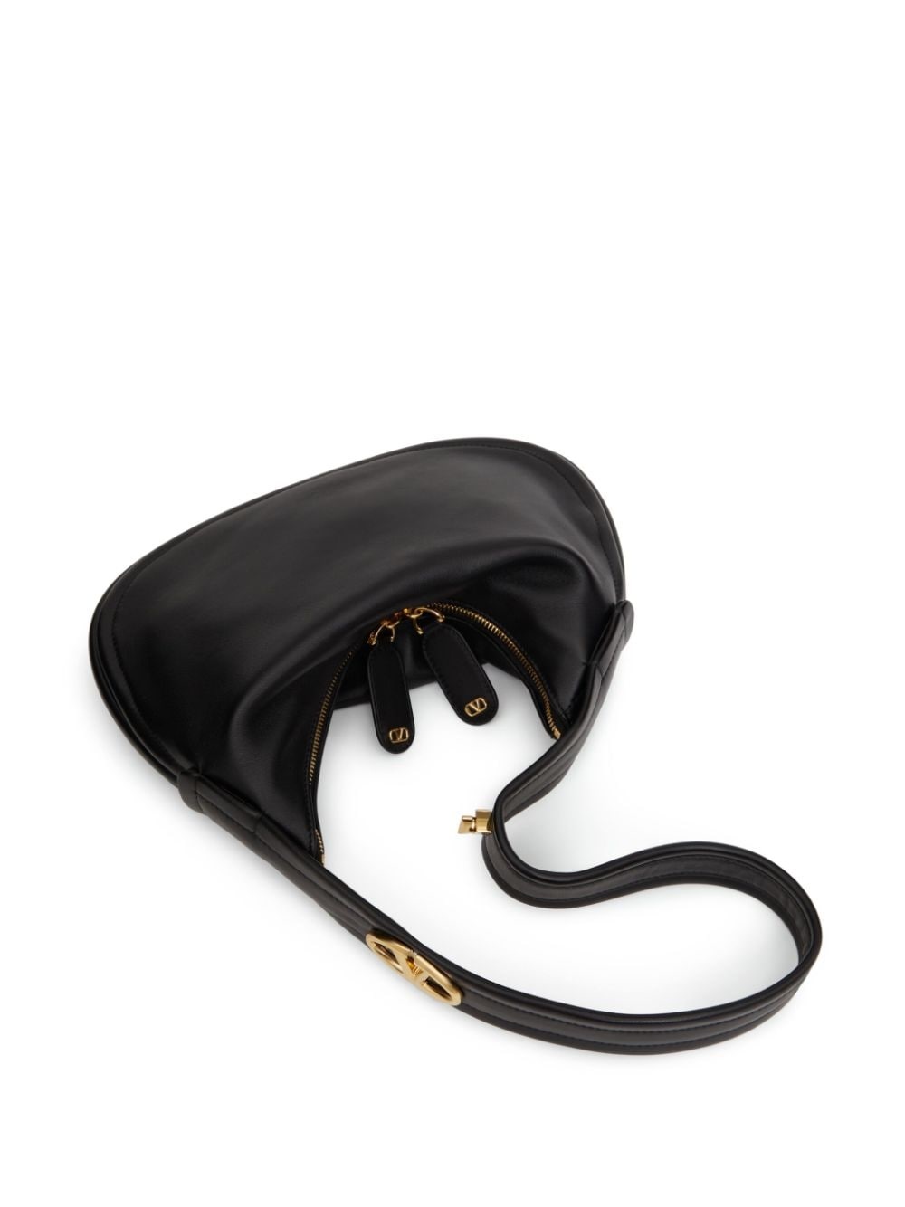 VLogo Signature leather shoulder bag - 6