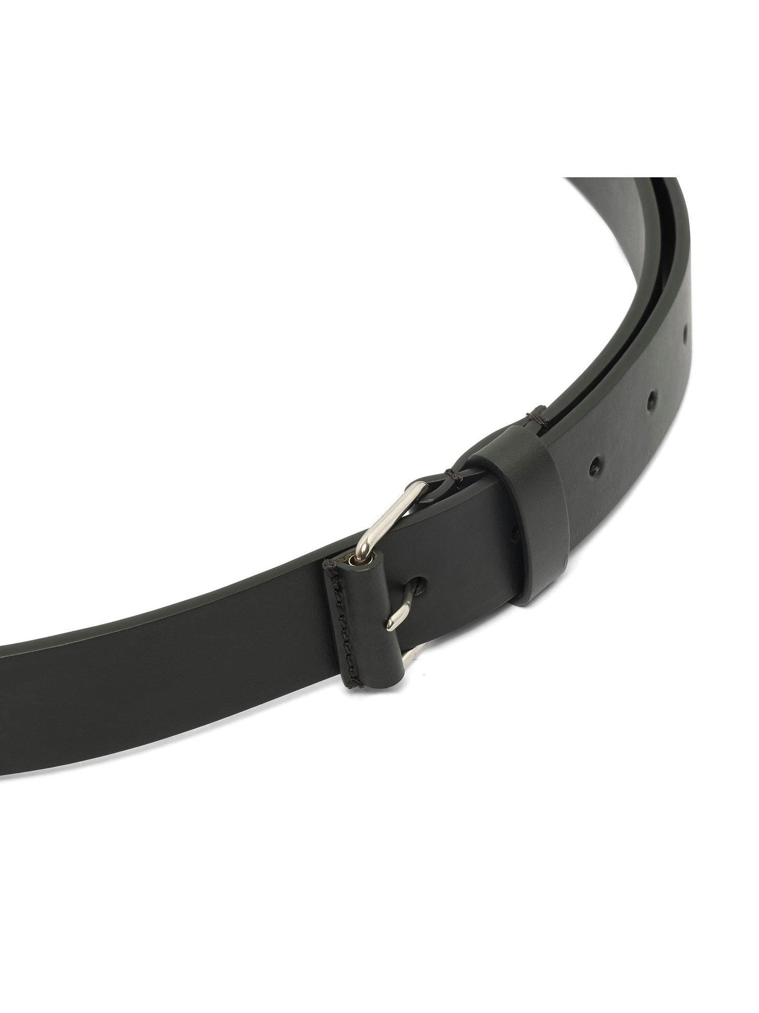 Roll Buckle Belt in Black - 2