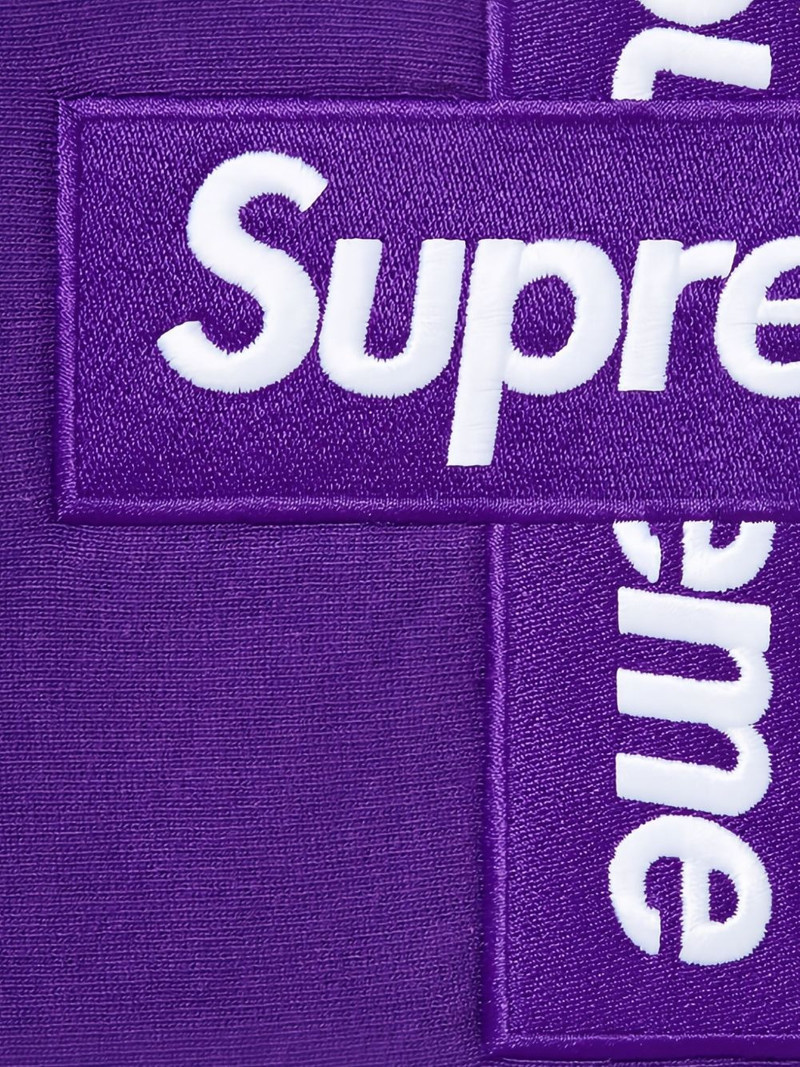 Supreme cross-logo hoodie outlook
