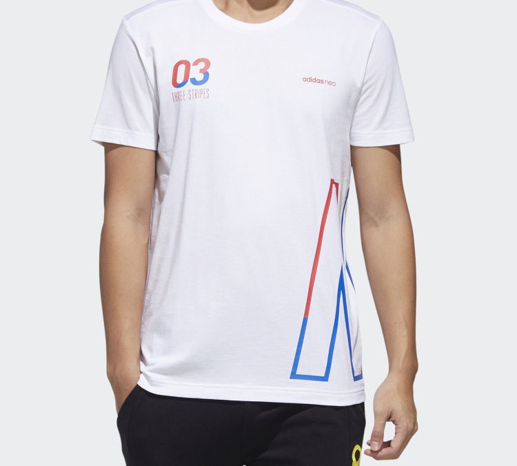 adidas Neo Casual T-Shirt 'White' GK1520 - 6