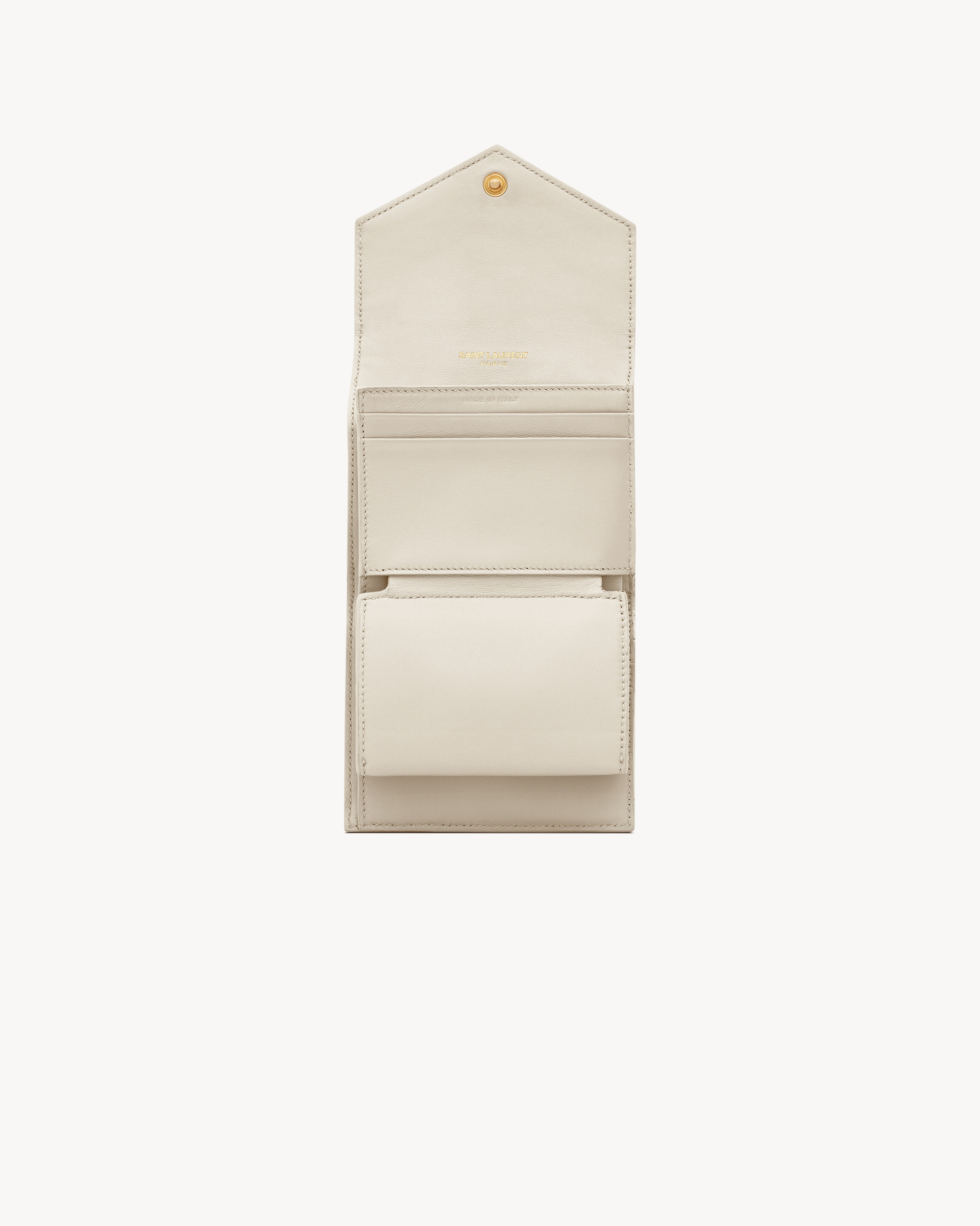 CASSANDRE MATELASSÉ MULTI-FOLDED WALLET IN GRAIN DE POUDRE LEATHER - 4