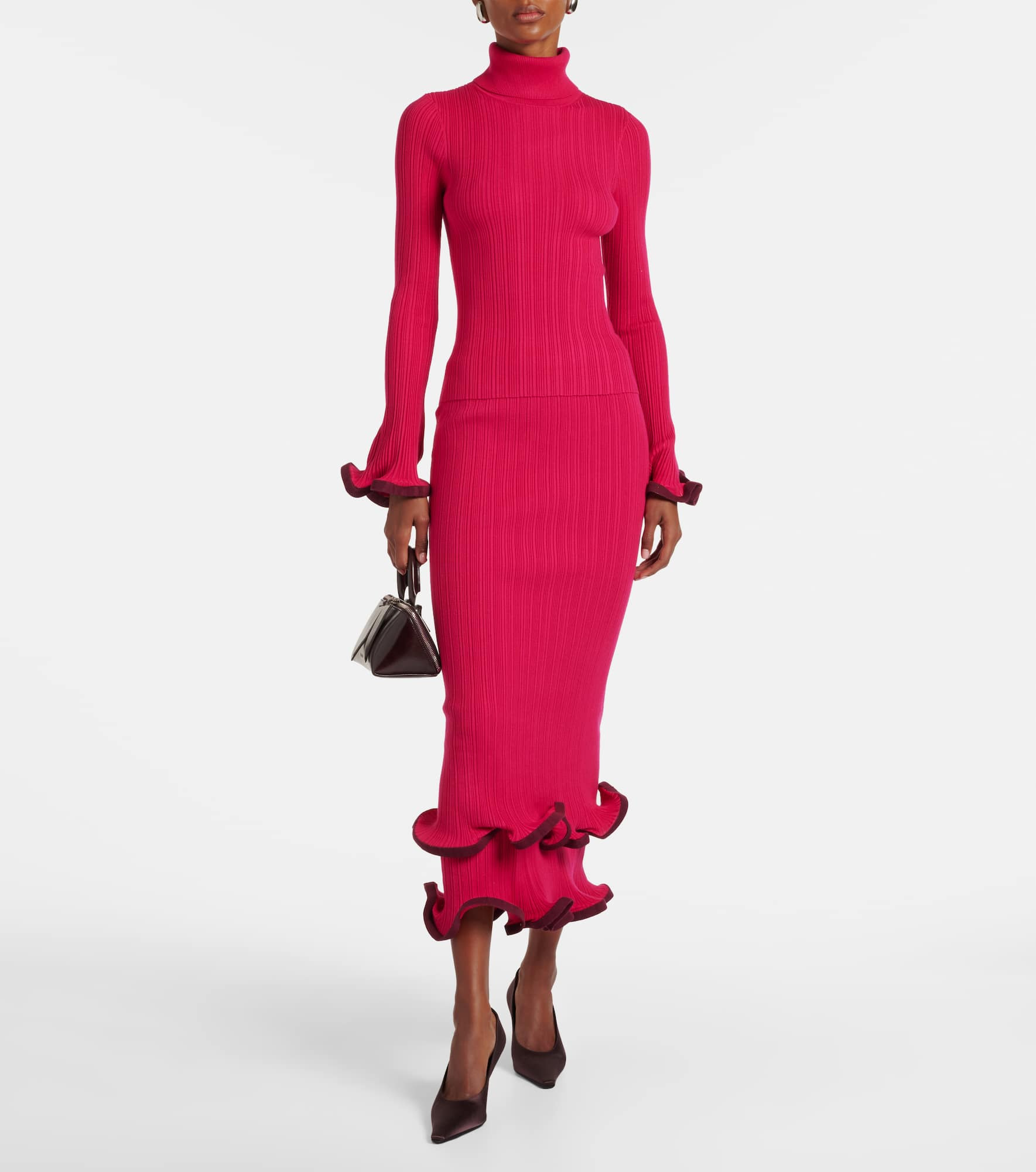 Lola ruffled turtleneck sweater - 2