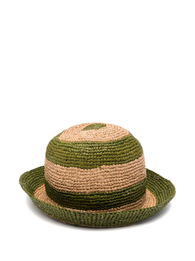 Paul Smith striped raffia hat outlook