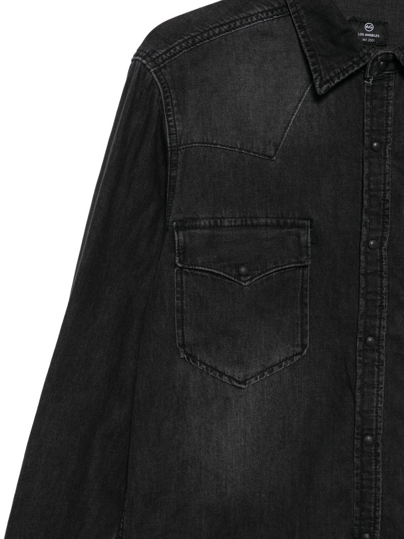 frayed-hem denim shirt 3
