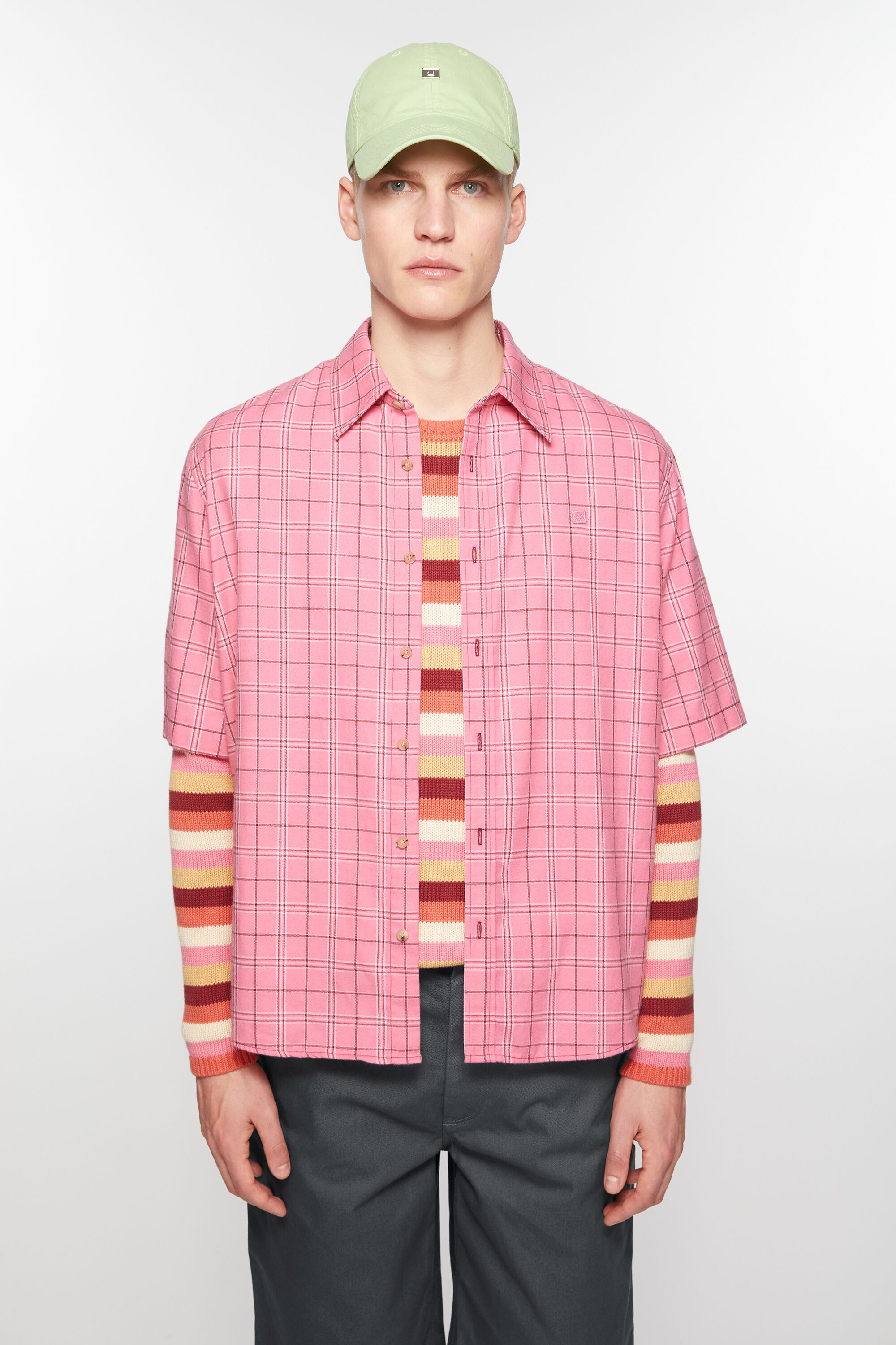 Button-up shirt - Tango pink - 2