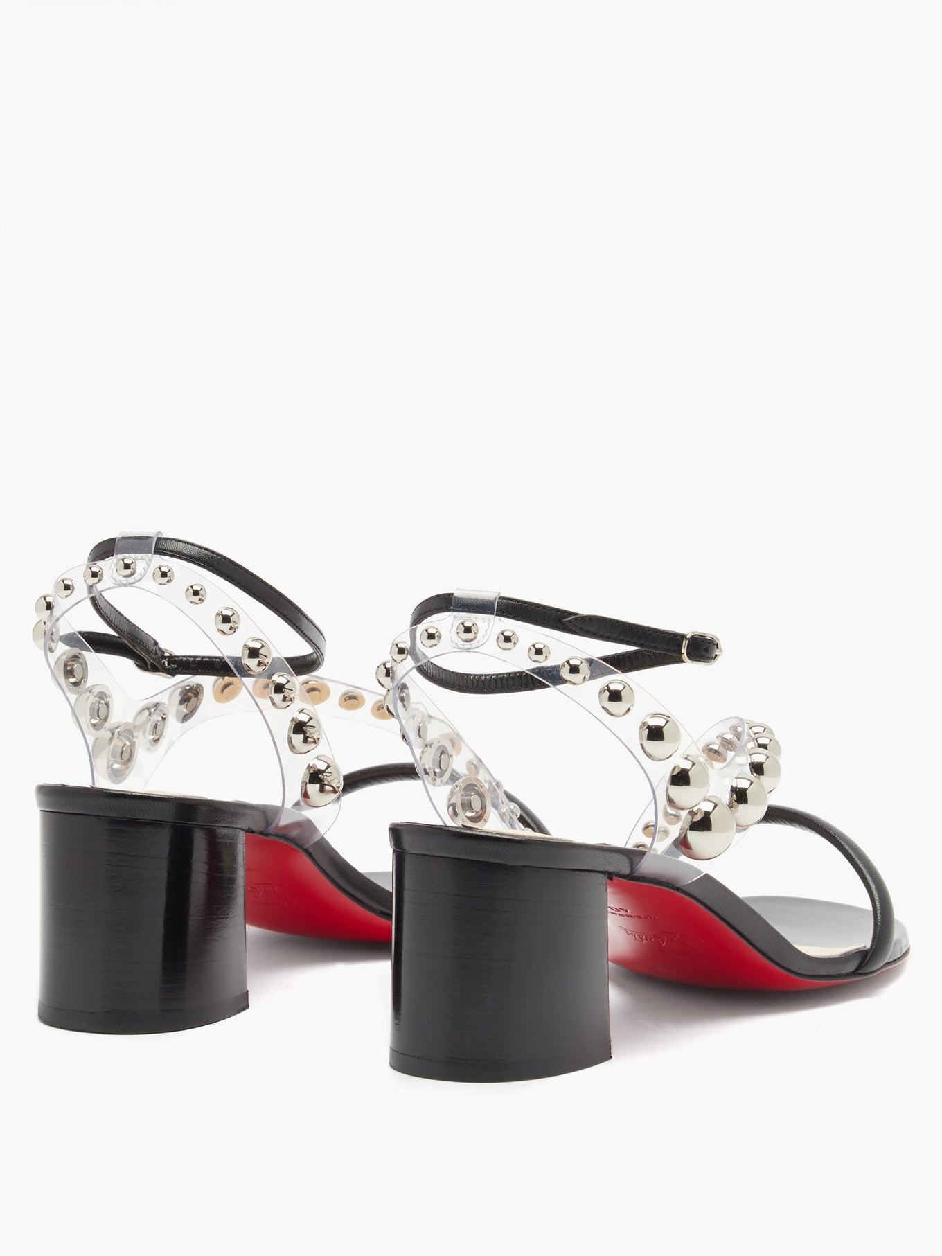 Corinne 55 PVC-strap leather sandals - 4