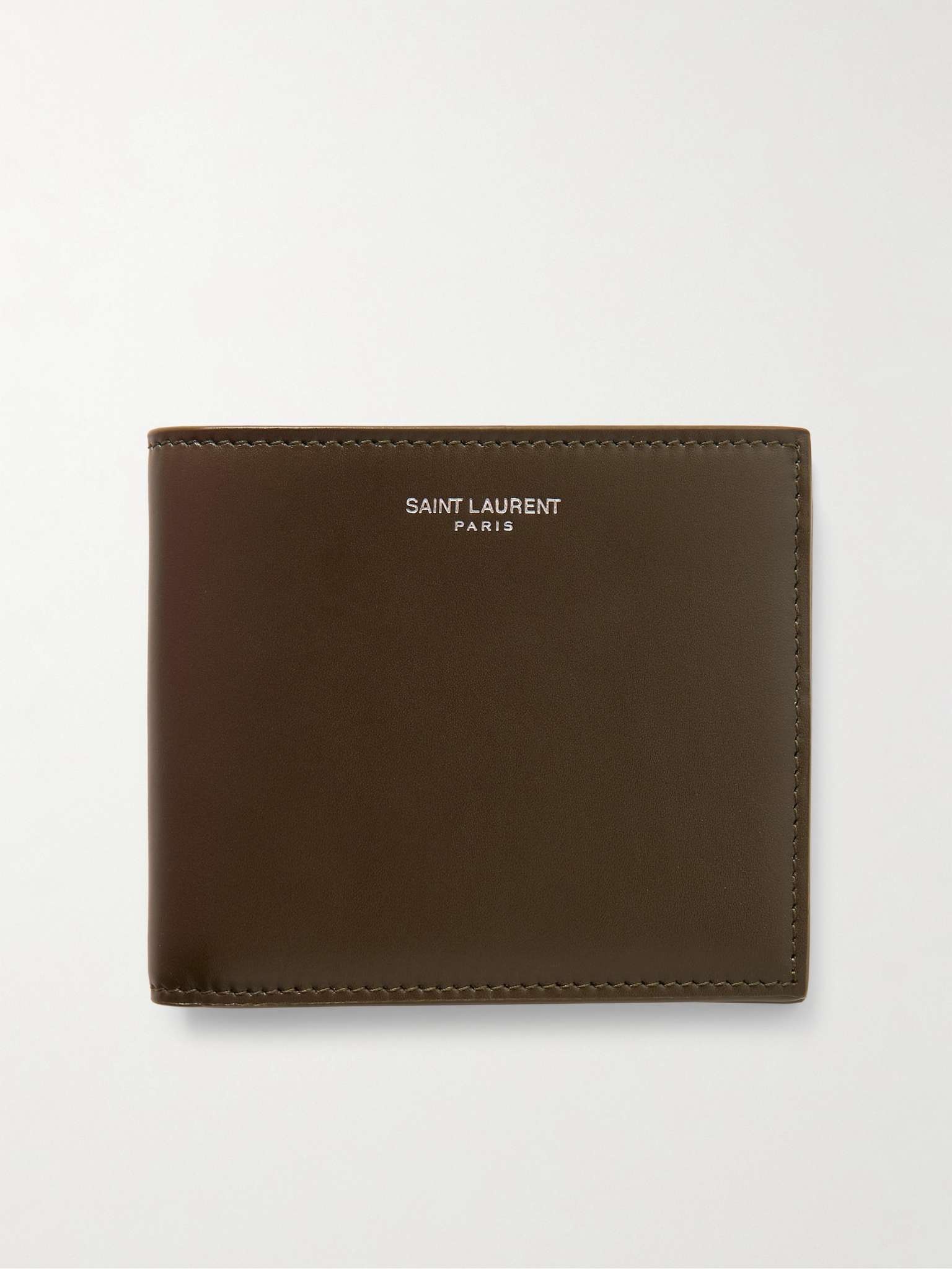 Logo-Print Leather Billfold Wallet - 1