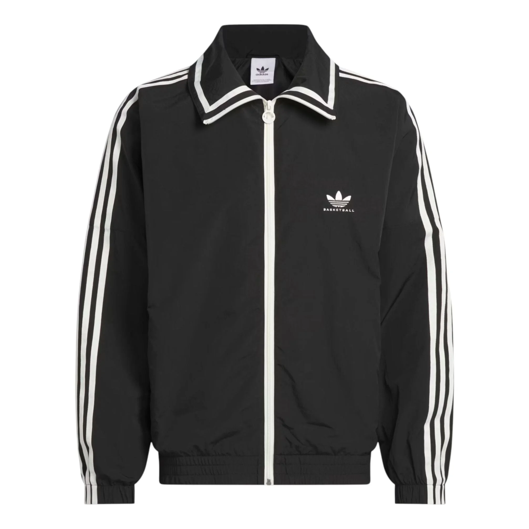 adidas Basketball Shell Jacket Loose Fit Asia Sizing 'Black' JD5197 - 1