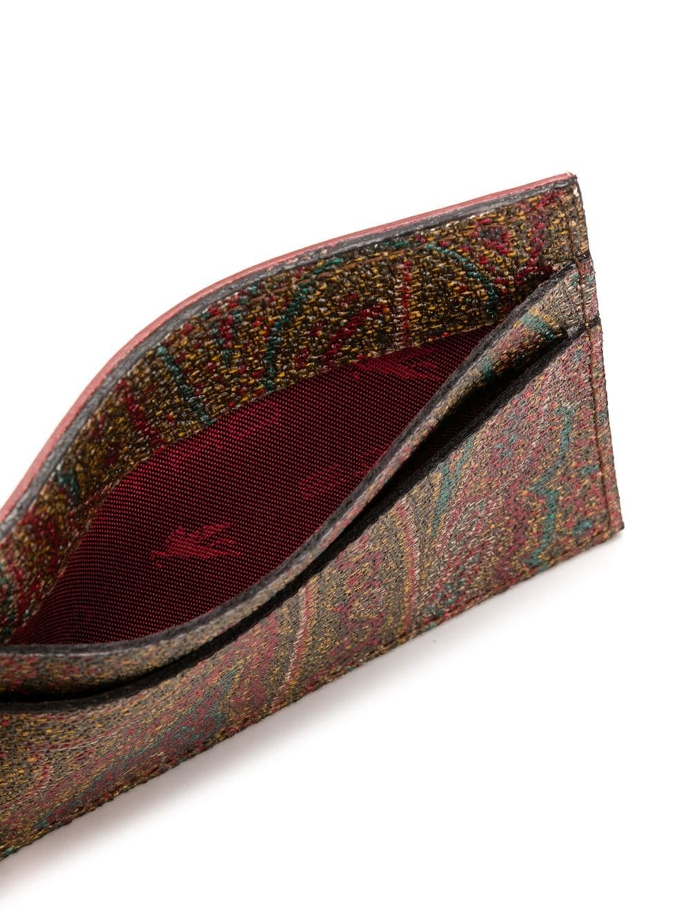 paisley pattern cardholder - 3