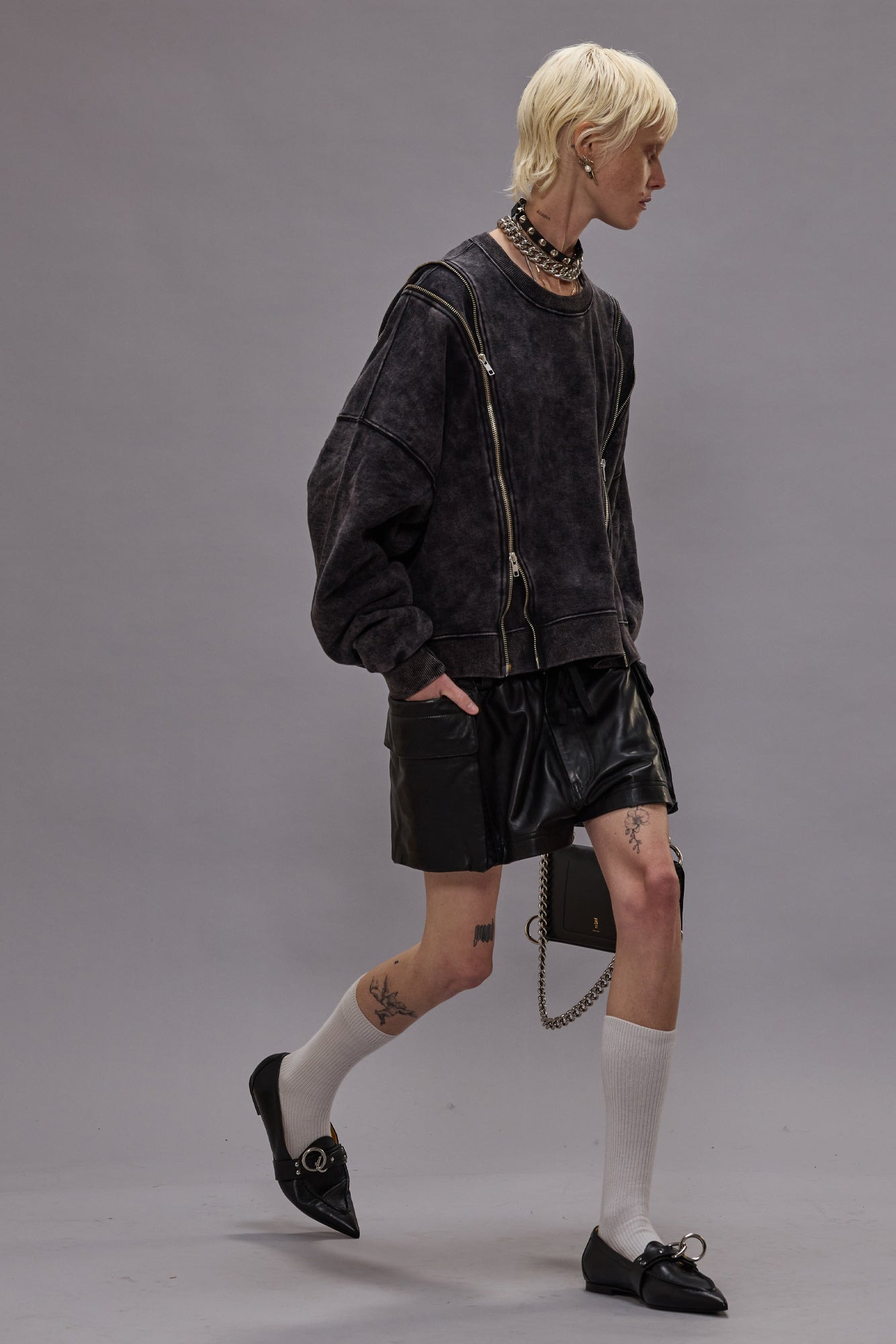 ZIPPERED CREWNECK - 2