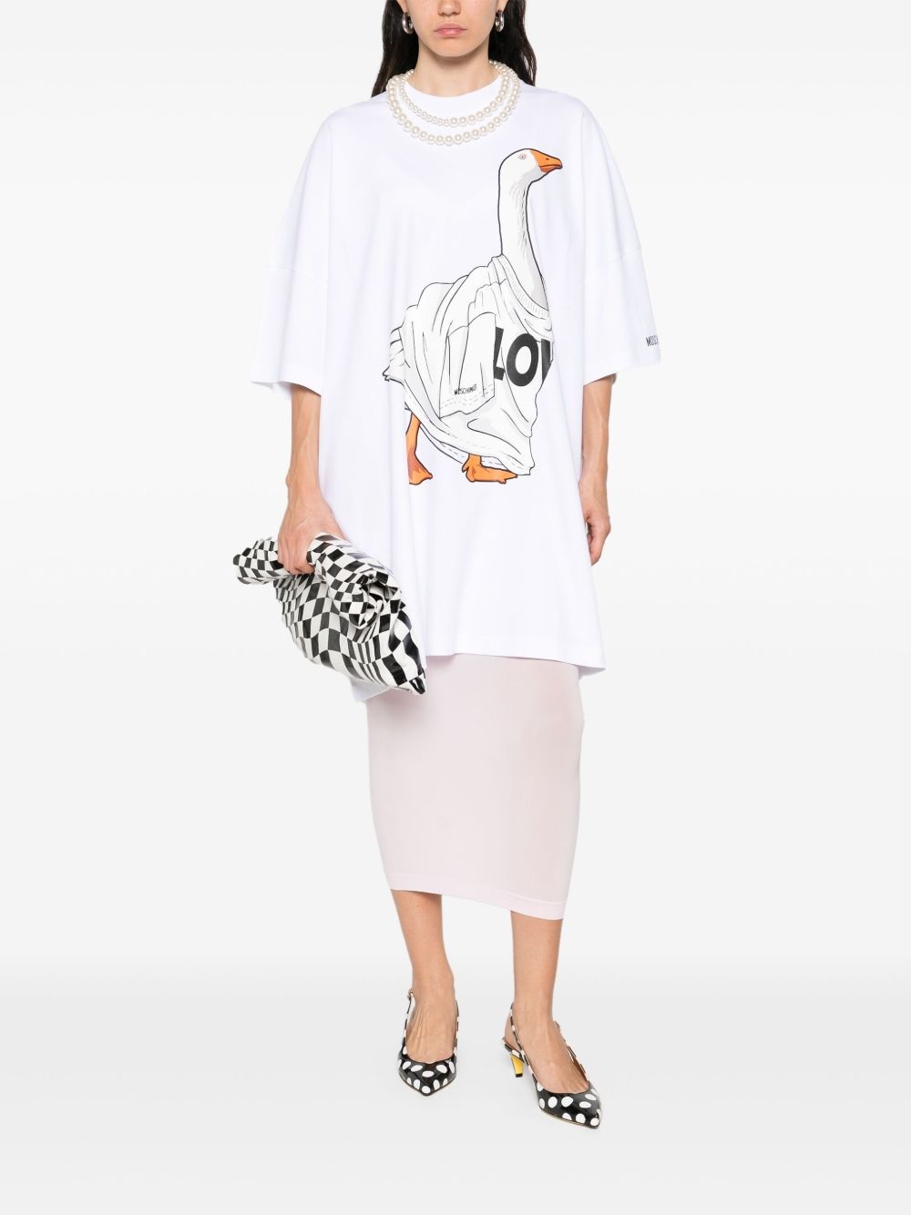 Duck-print mini dress - 2