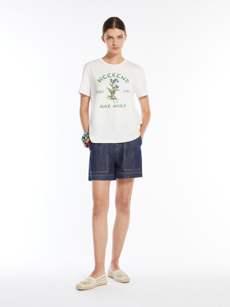 WEEKEND Max Mara TEIERA Printed cotton T-shirt outlook