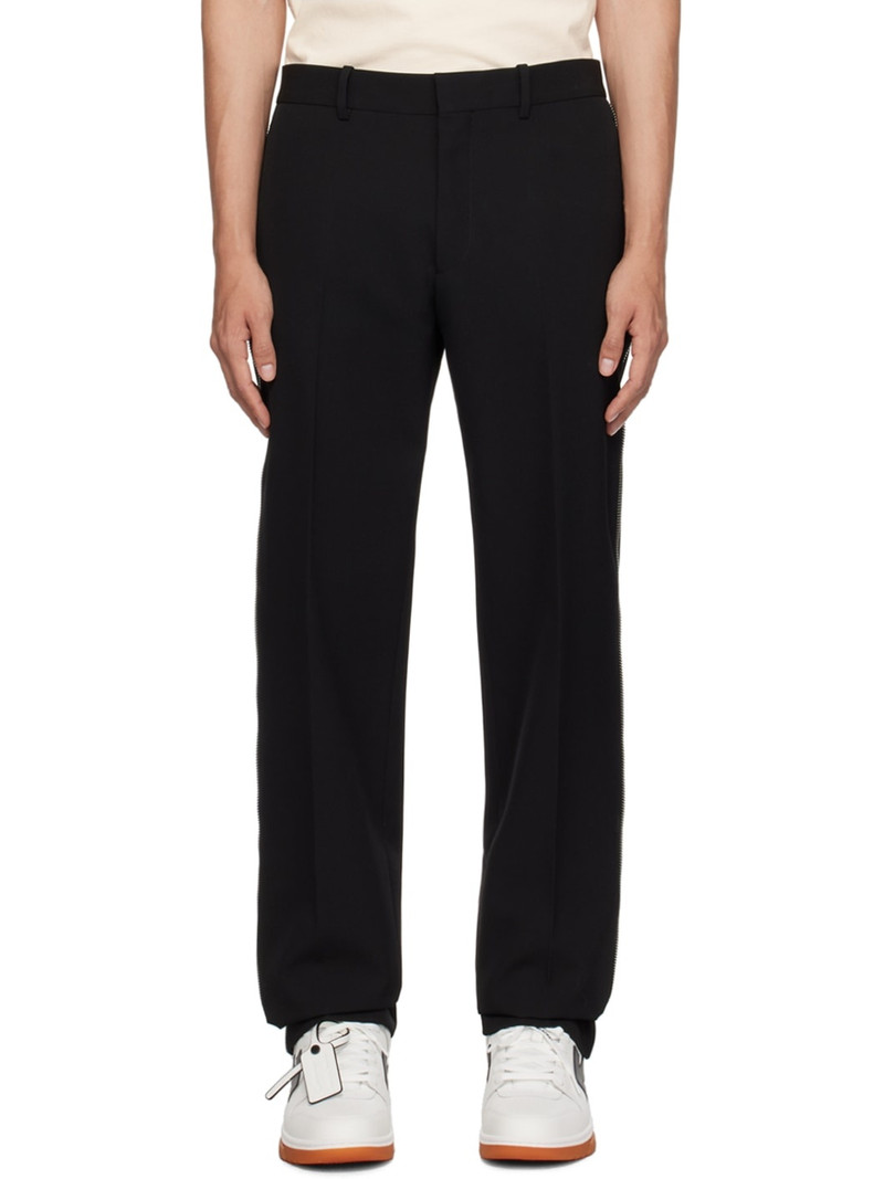 Black Zip Trousers - 1