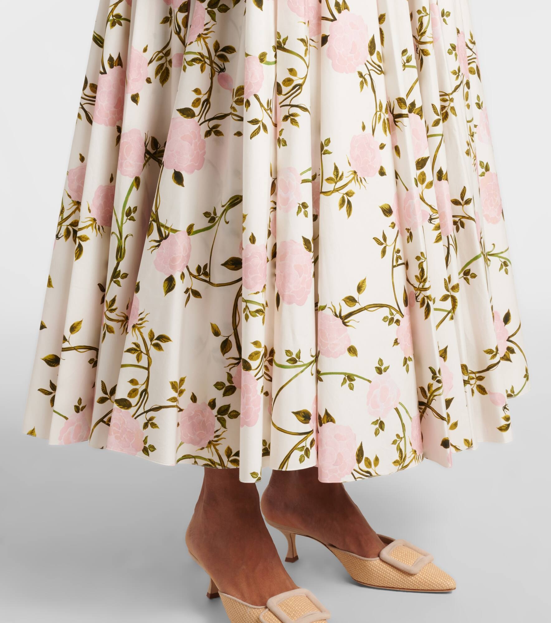 Floral cotton gown - 5