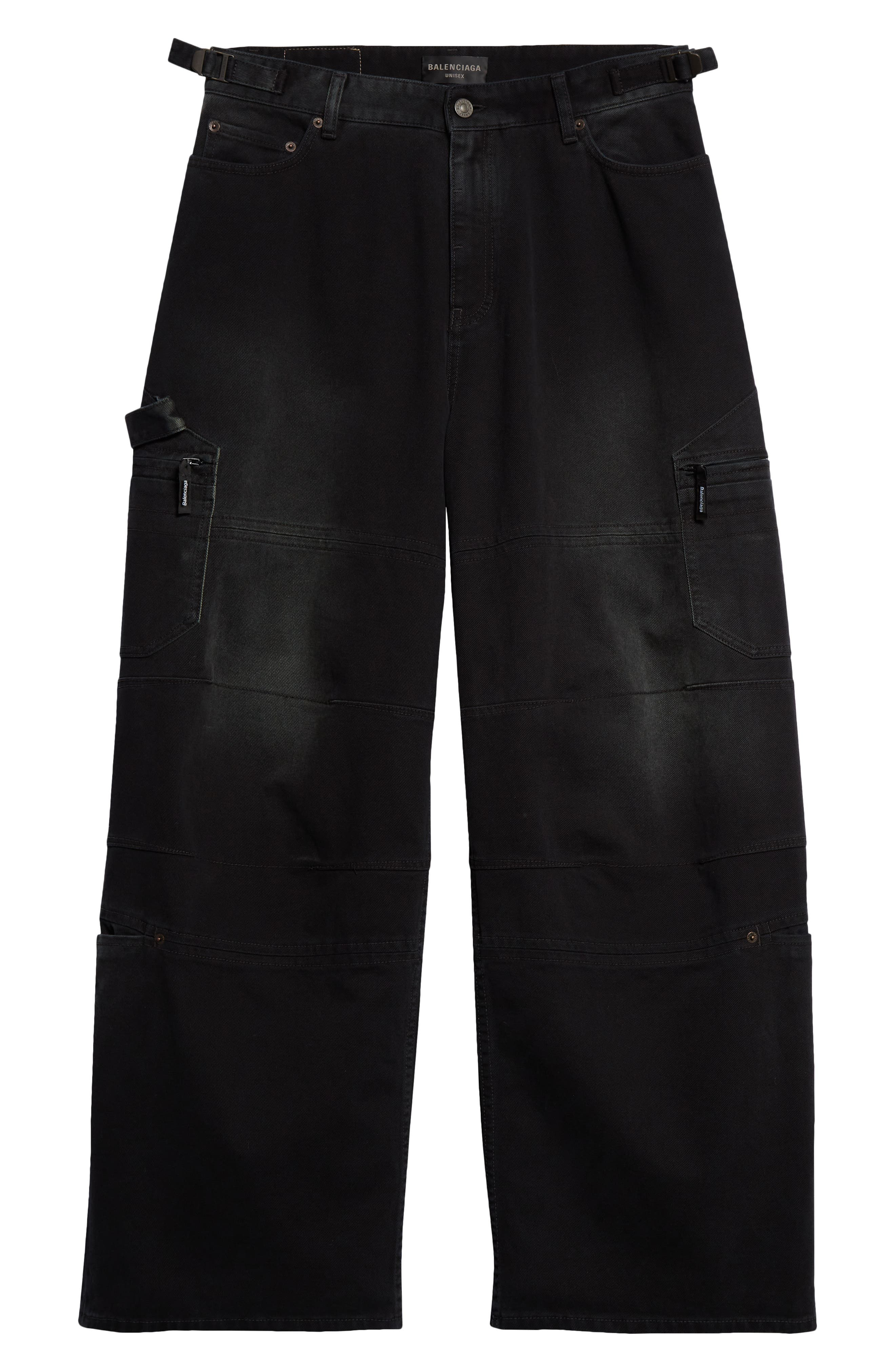 Gender Inclusive Baggy Denim Cargo Pants - 5
