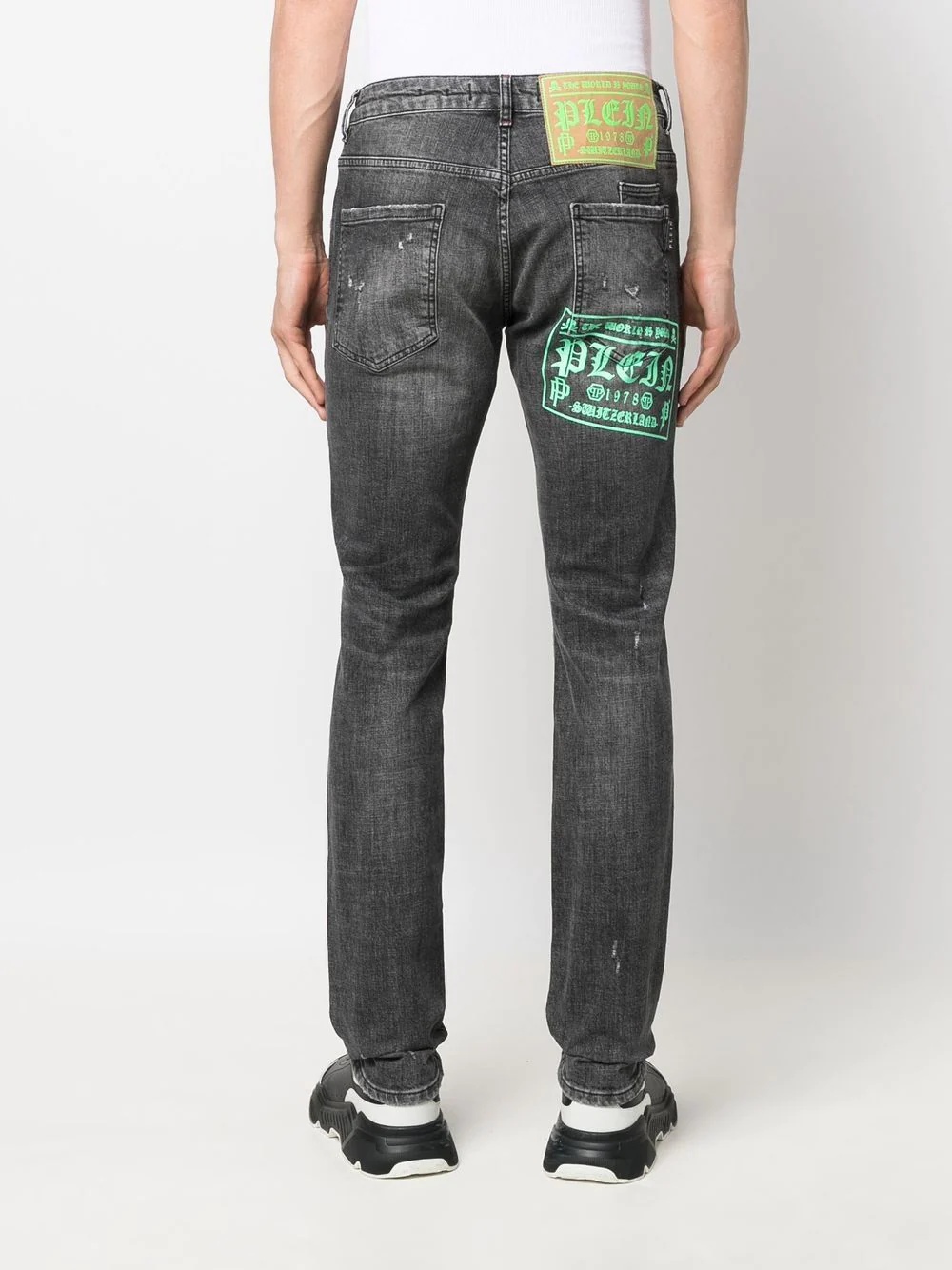 distressed-effect slim-fit jeans - 4