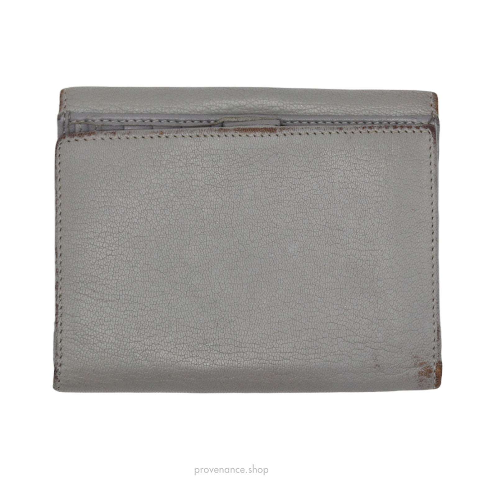 Givenchy Trifold Wallet - Grey Tumbled Leather - 4