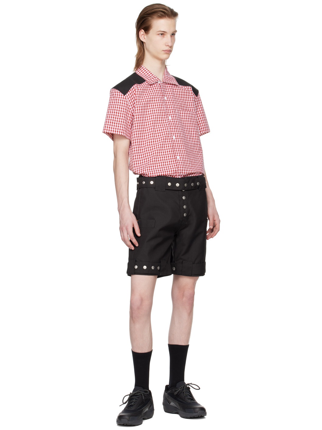 Red & White Gingham Shirt - 5