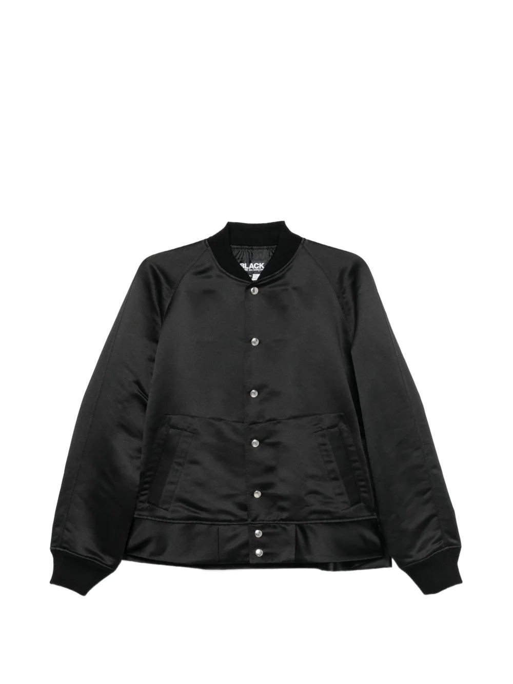 satin raglan-sleeve jacket - 1