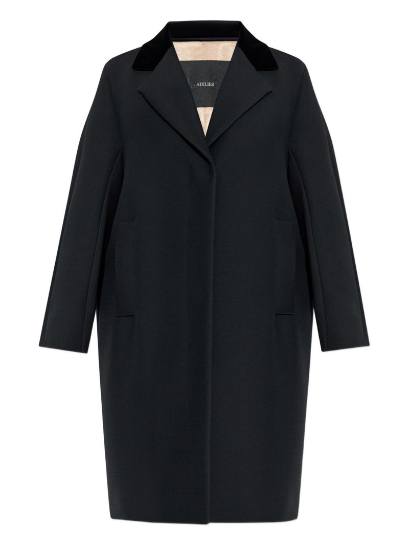 Mammola velvet-collar coat 1