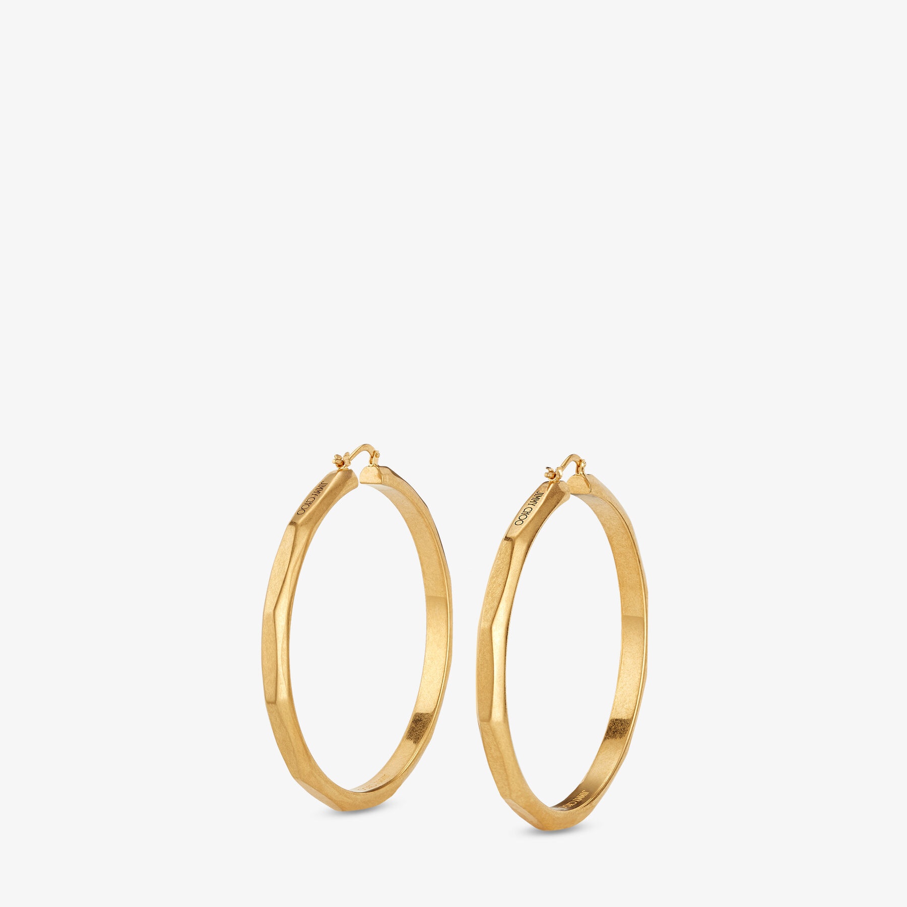 Diamond Chain Hoops M
Gold-Finish Diamond Chain Hoop Earrings - 7
