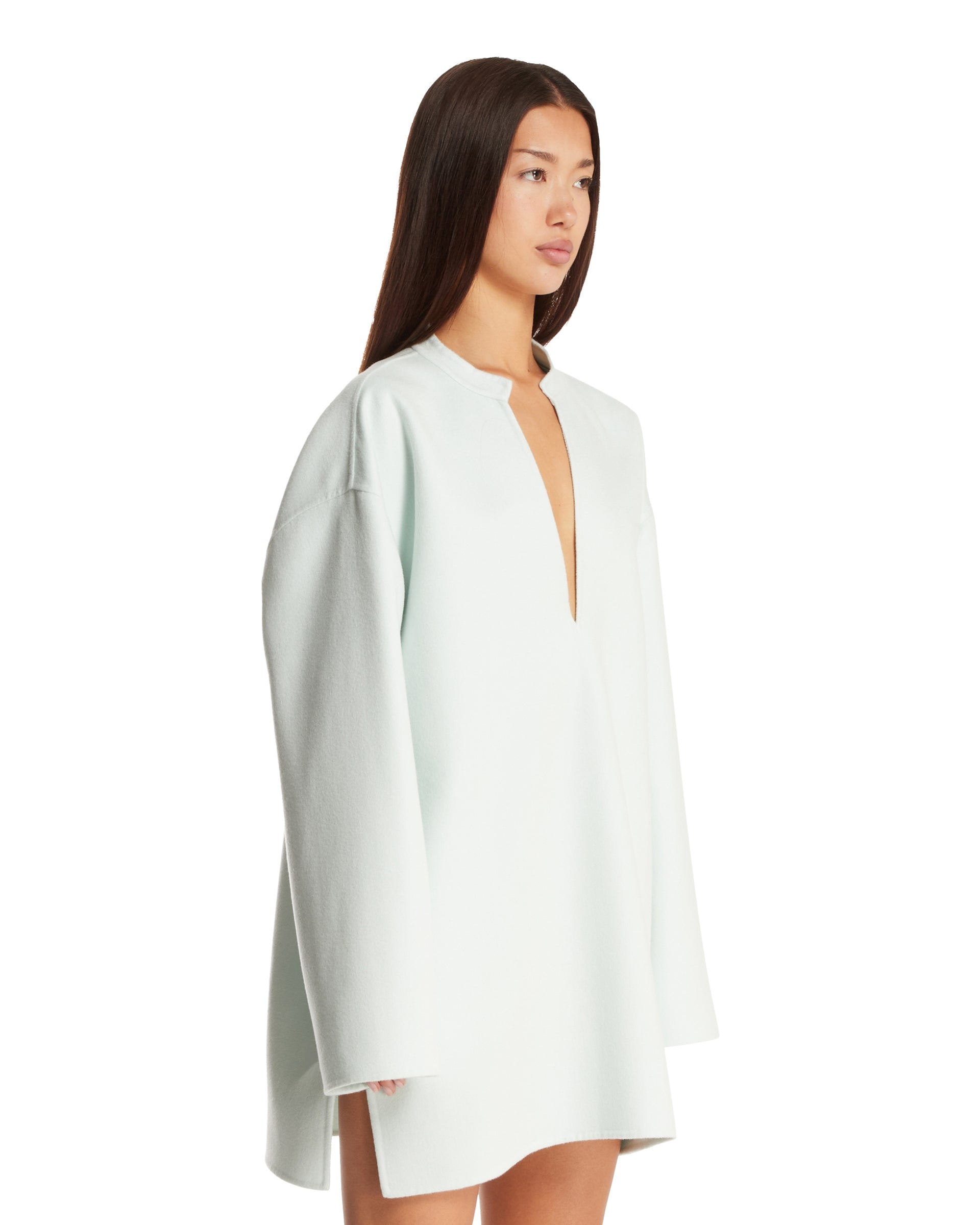 Light Blue Cashmere Dress - 4