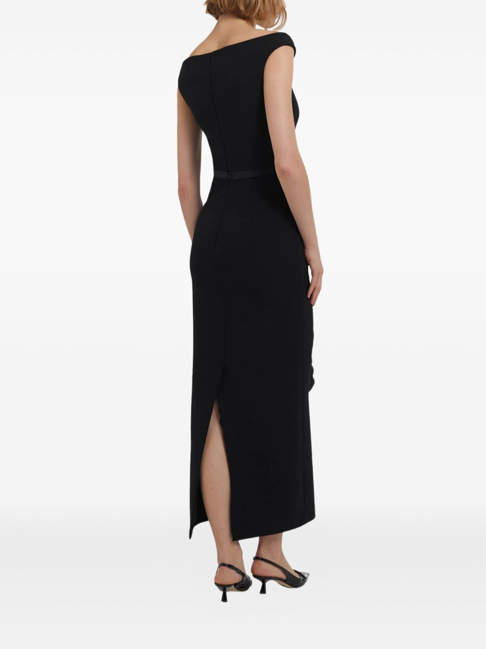 Bardot draped dress - 4
