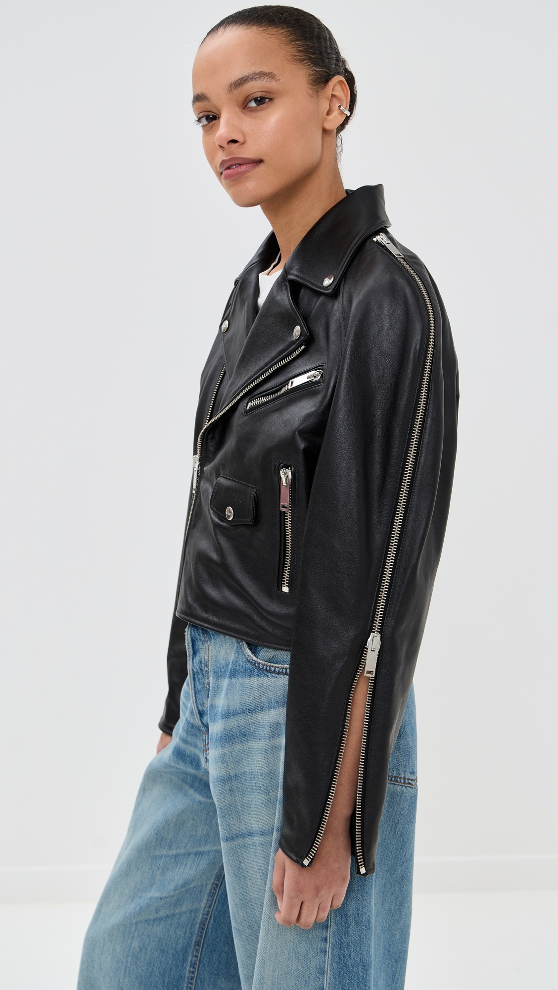 Chiodo Crop Biker Jacket - 3