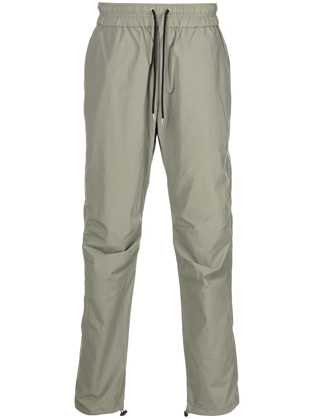 drawstring straight-leg trousers - 1