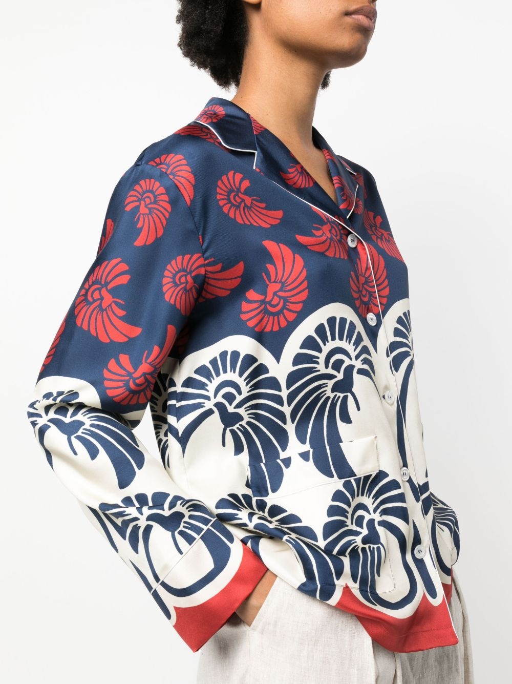 Hammock floral-print silk shirt - 5