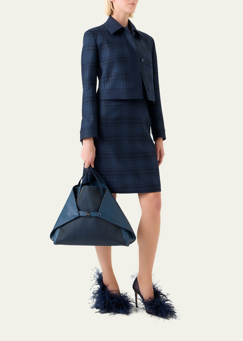 AKRIS Ai Medium Horsehair Tote Bag outlook