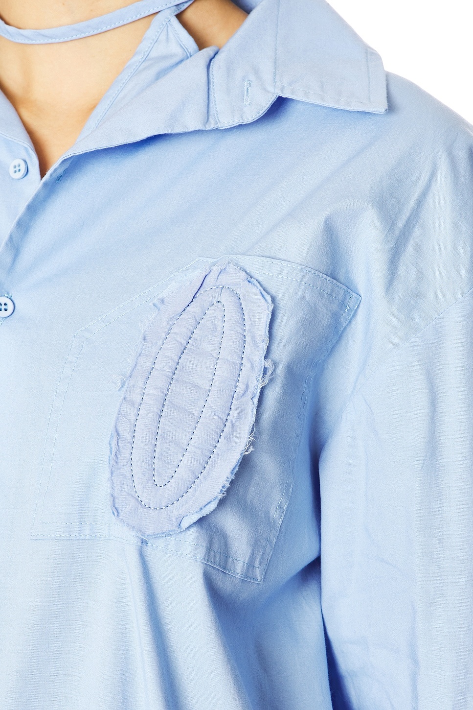 Distressed Oversized Shirt - 6
