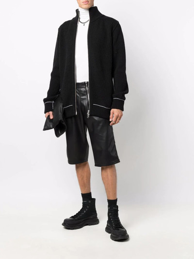 MM6 Maison Margiela zip-up knit jacket outlook