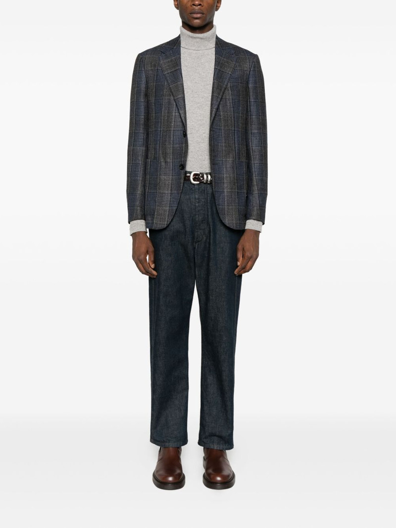 ZEGNA checked buttoned jacket outlook