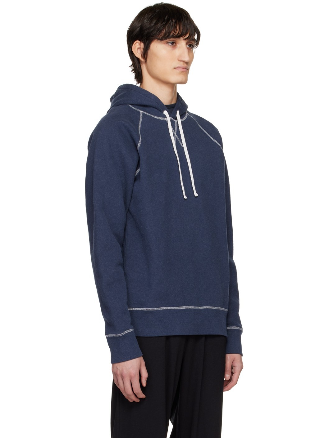 Navy Fleeceback Hoodie - 2