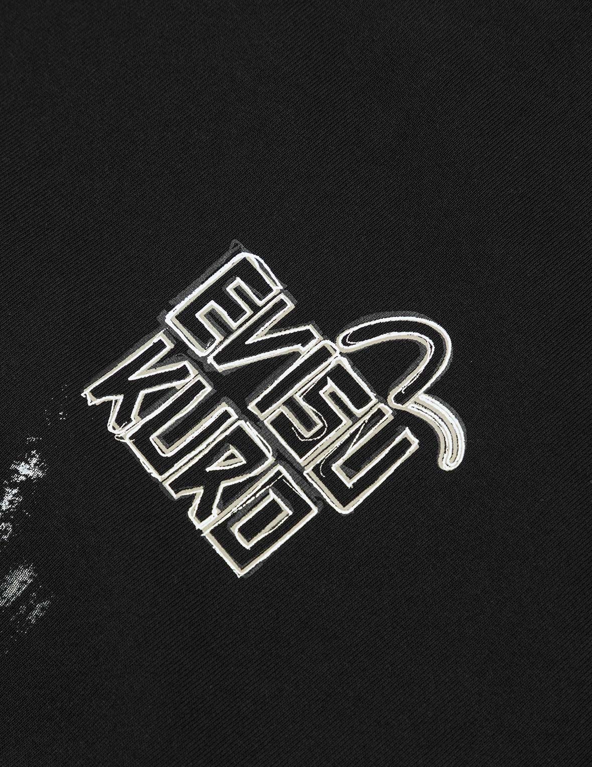 Handbrushed Print Regular Fit T-Shirt - 8