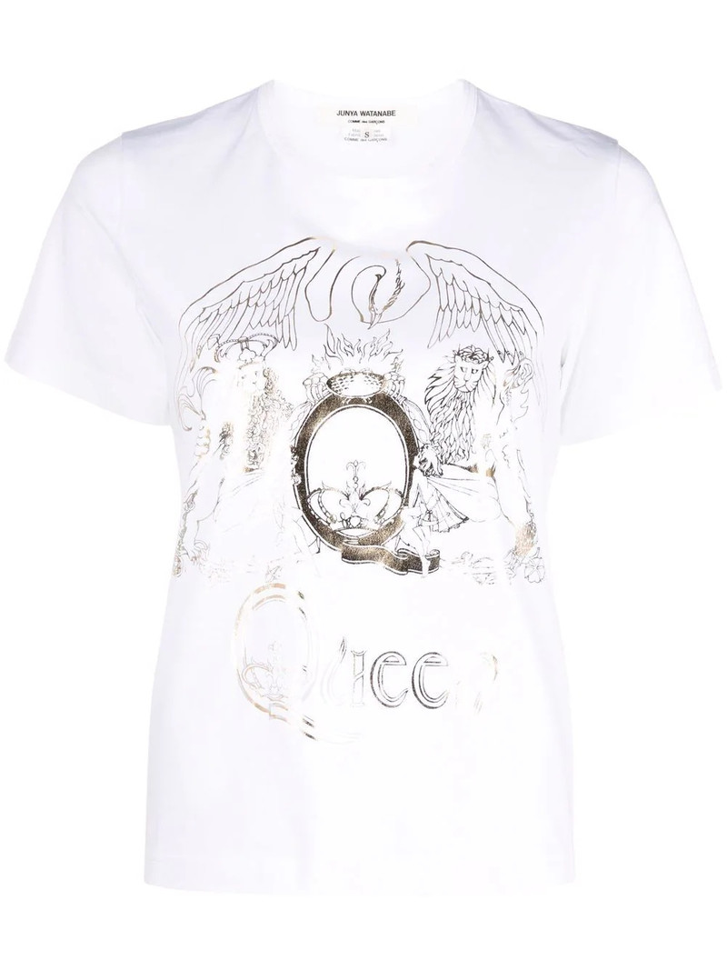 graphic-print round-neck T-shirt 1